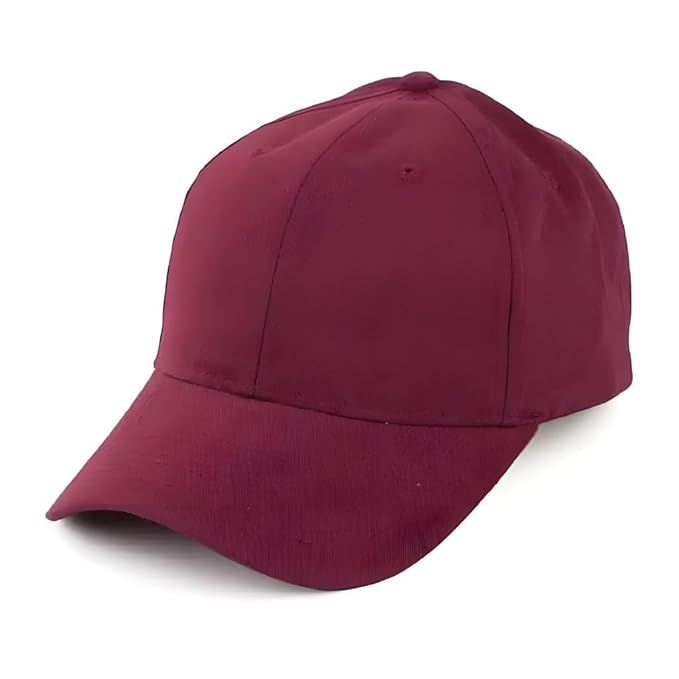 Lookswala Soft Cotton Adjustable Unisex Cap for Men and Women | Summer Baseball Caps Marron - Lookswala