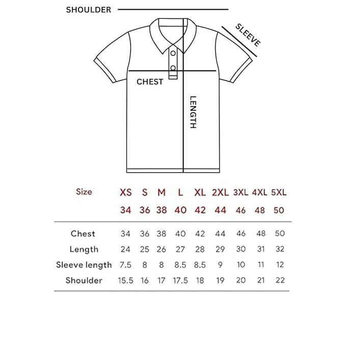 Lookswala Mens Sportswear Polo Neck T-Shirt with Half Sleeves