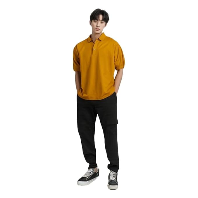 Lookswala Men's Regular Fit Half Sleeve Polo T-Shirt - Lookswala