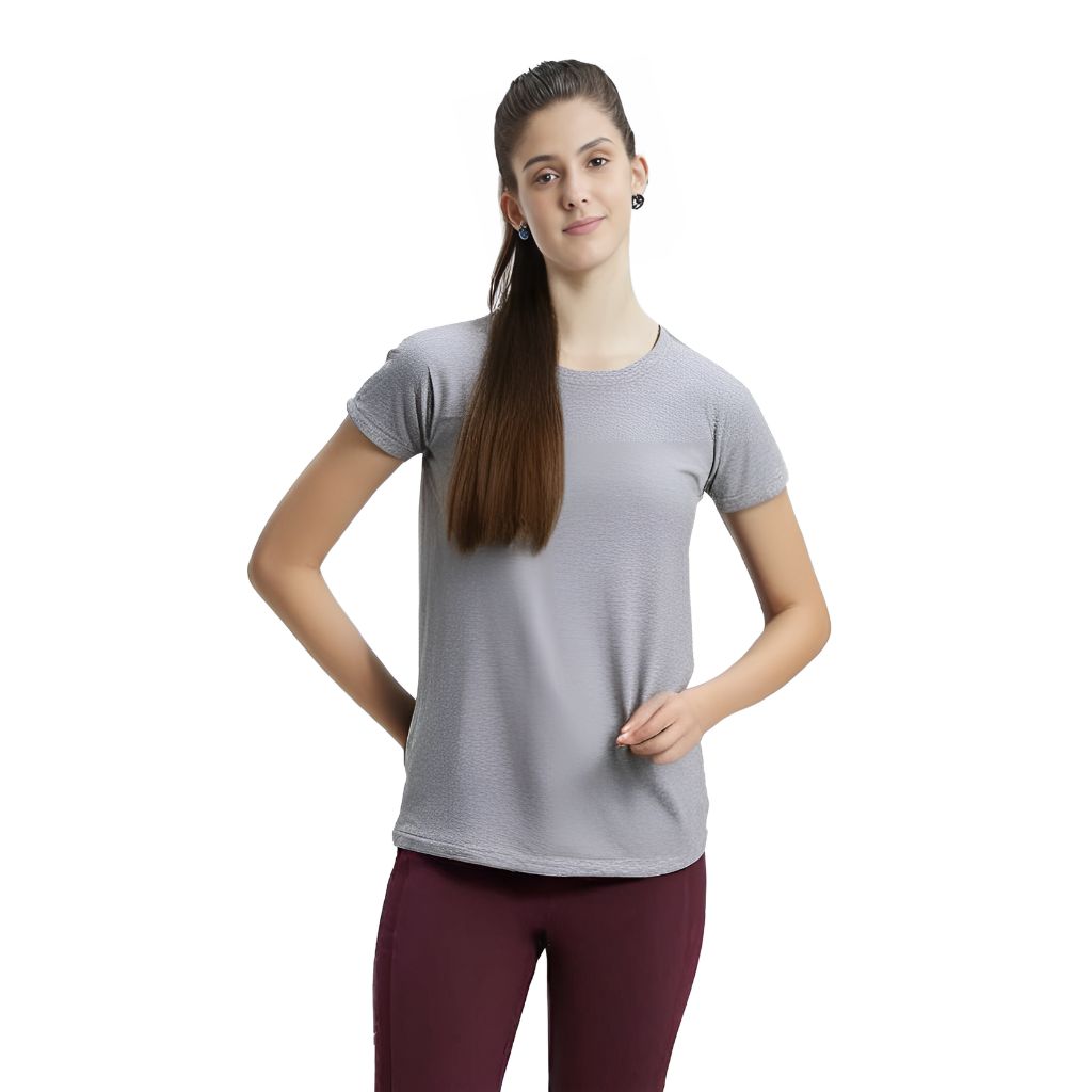 Lookswala Womens Round Neck T-Shirt With Half Sleeves