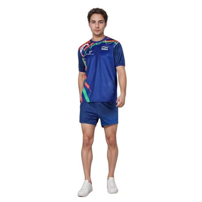 Lookswala Unisex Adult Kabaddi Printed Regular Fit Sports T-Shirt with Shorts