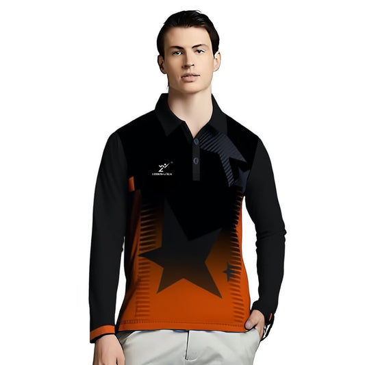 Lookswala Mens Polo Sportswear Full Sleeve T-Shirt